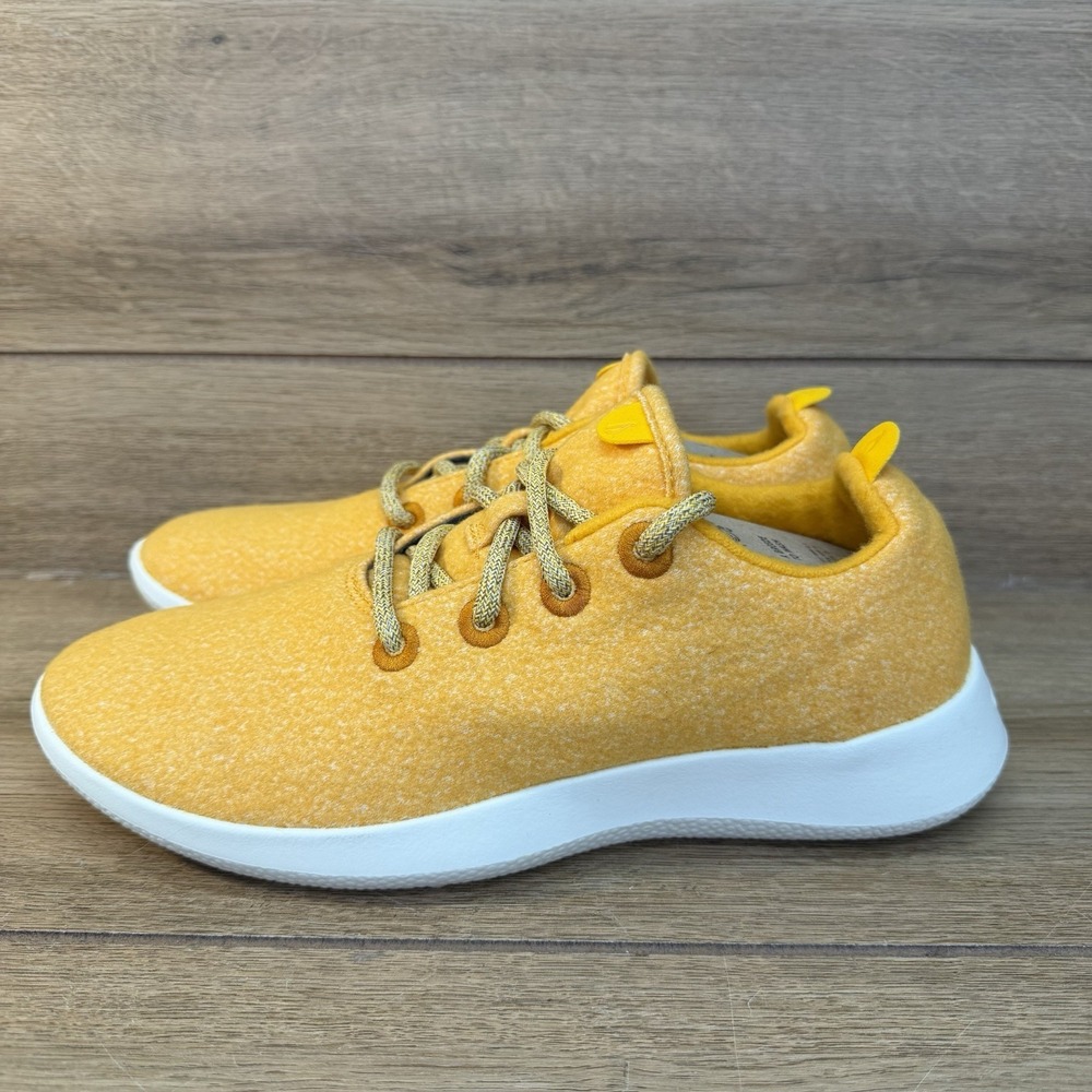 Allbirds Wool Runners Turk Yellow Womens Size 9 Running Walking Shoes Sneakers - Picture 3 of 9